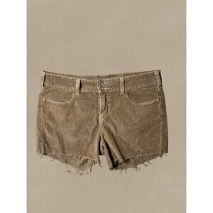 Levi’s 526 Slender Boot Cut Corduroy Shorts Women’s Size 10 Raw Hem Frayed Y2K